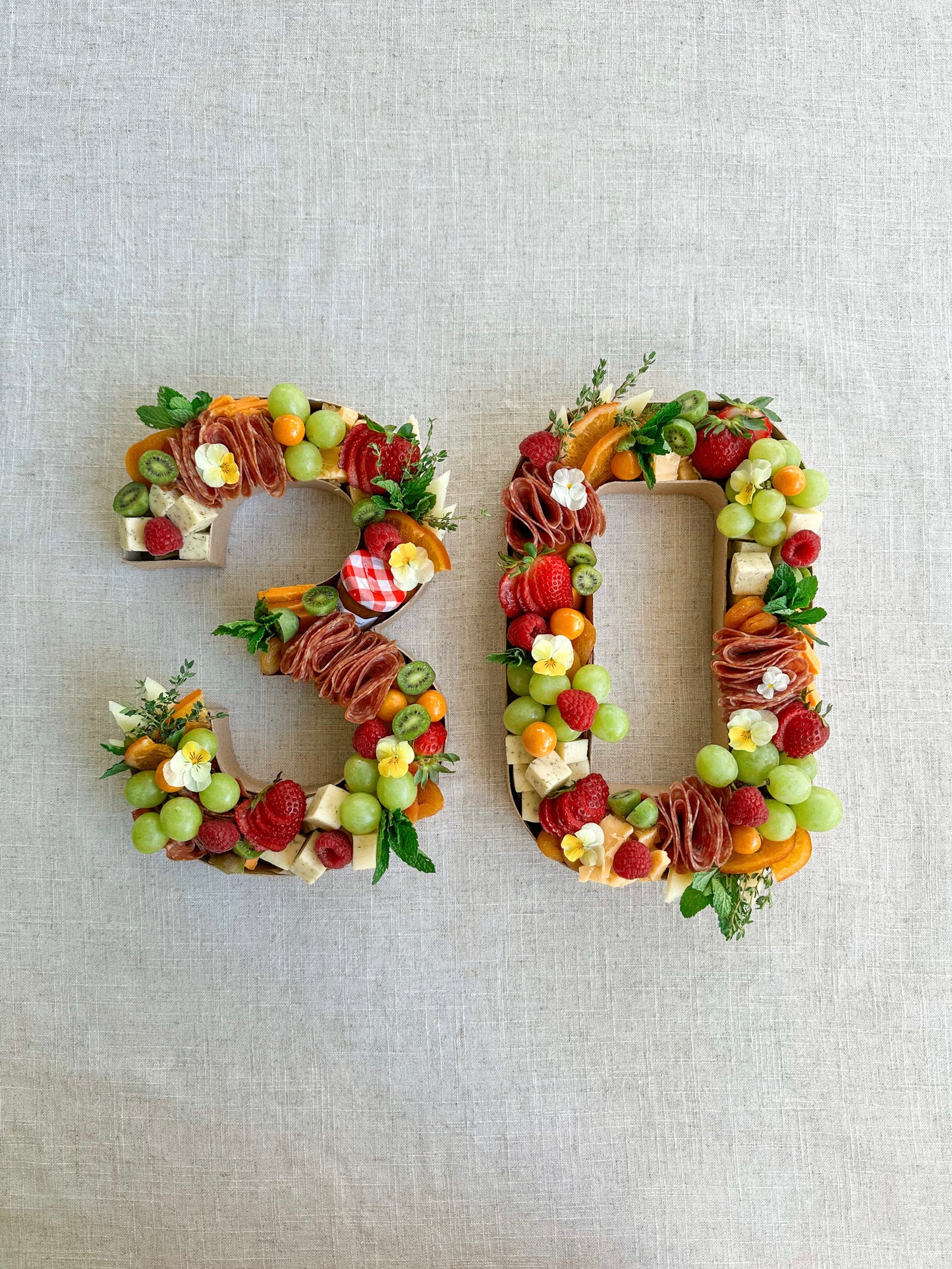 Charcuterie Letters & Numbers