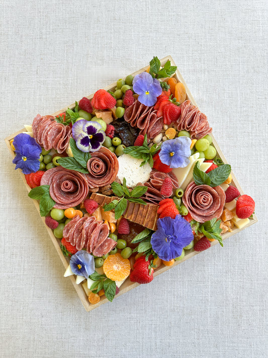 charcuterie grazing board